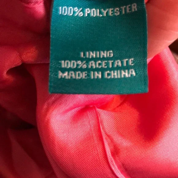 Aiden Mattox Halter Chiffon Party Dress Pink Orange Size 2 - Picture 11 of 13